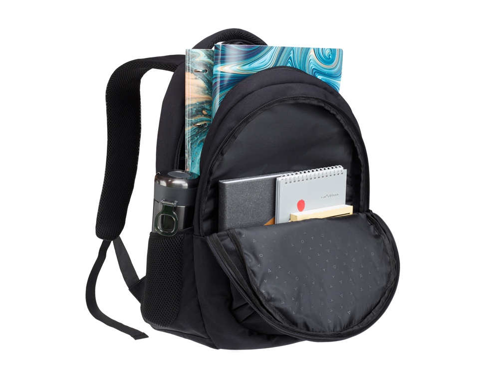 Рюкзак TORBER КЛАСС, черный, полиэстер 900D, 45 x 32 x 16 см