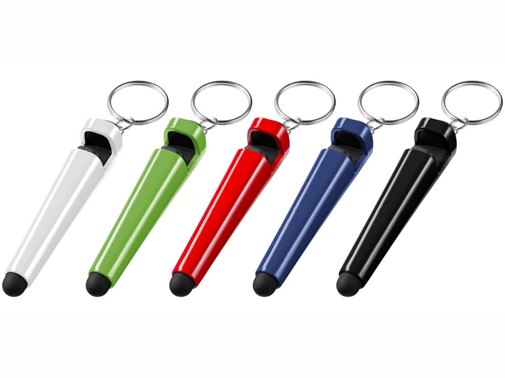 Очиститель экрана со стилусом и подставка для телефона 4 в 1, белый