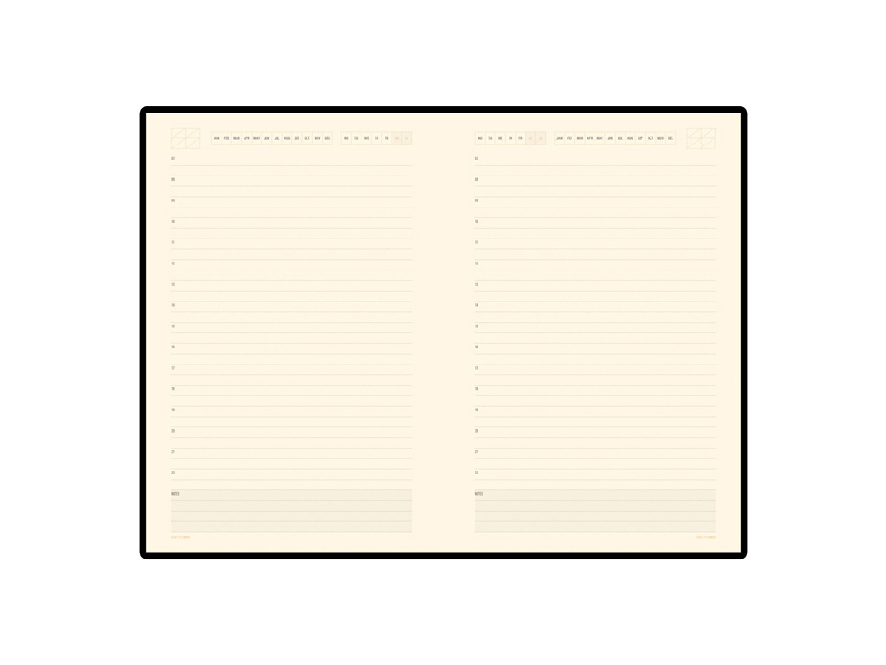 Ежедневник А5 недатированный Monaco, темно-синий