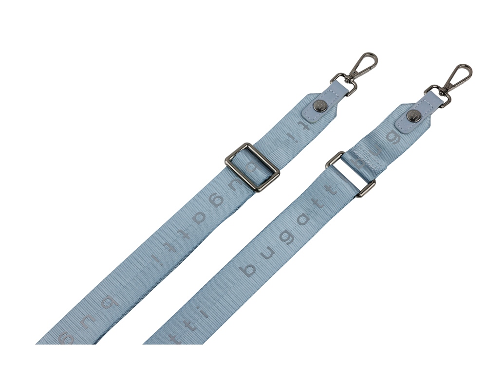 Сумка наплечная BUGATTI АЛМАТА | ALMATA, голубая, полиуретан, 11х4х19 см