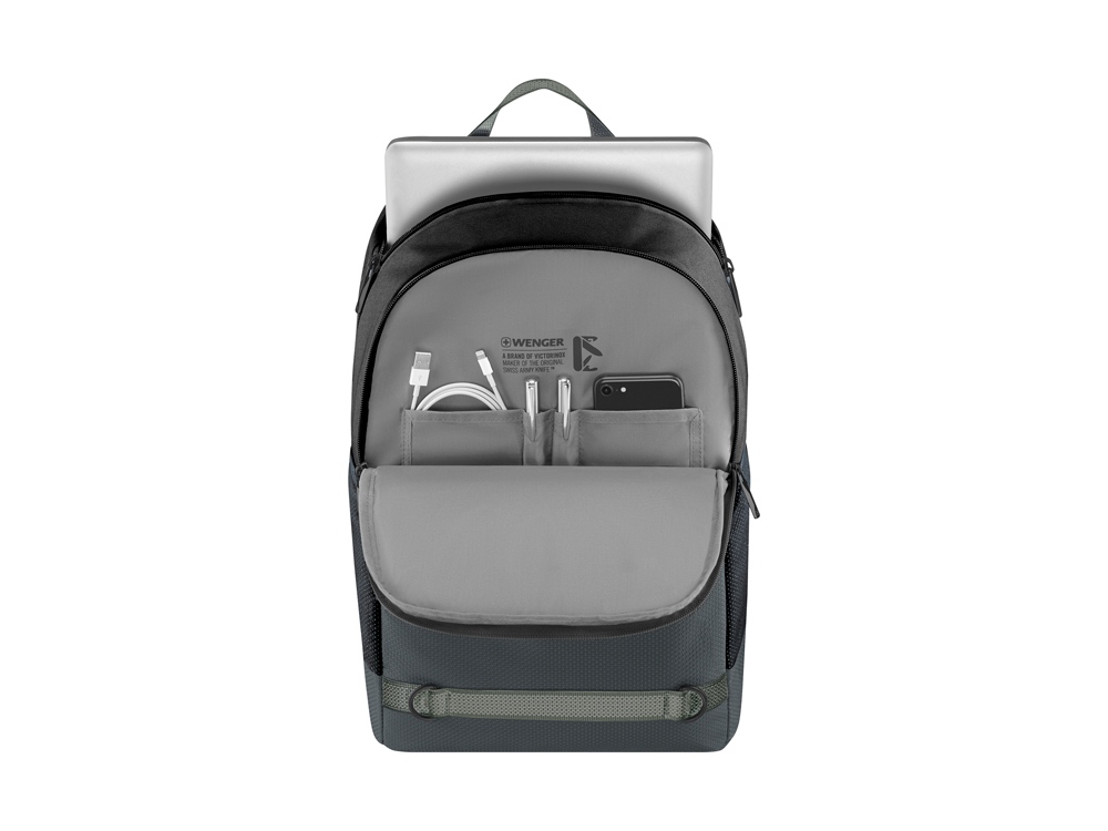 Рюкзак WENGER Tyon 15.6, антрацит/черный, переработанный ПЭТ/Полиэстер, 32х18х48 см, 23 л.