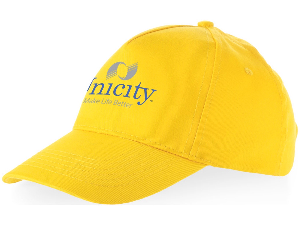 Бейсболка Memphis 5-ти панельная, желтый