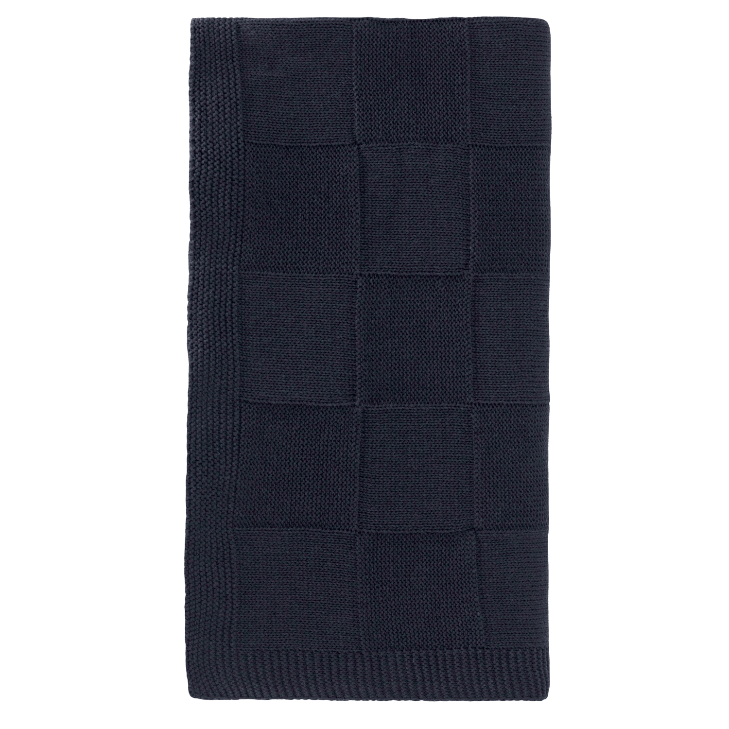 Плед Селла (Cella) вязаный, синий (без подарочной коробки)