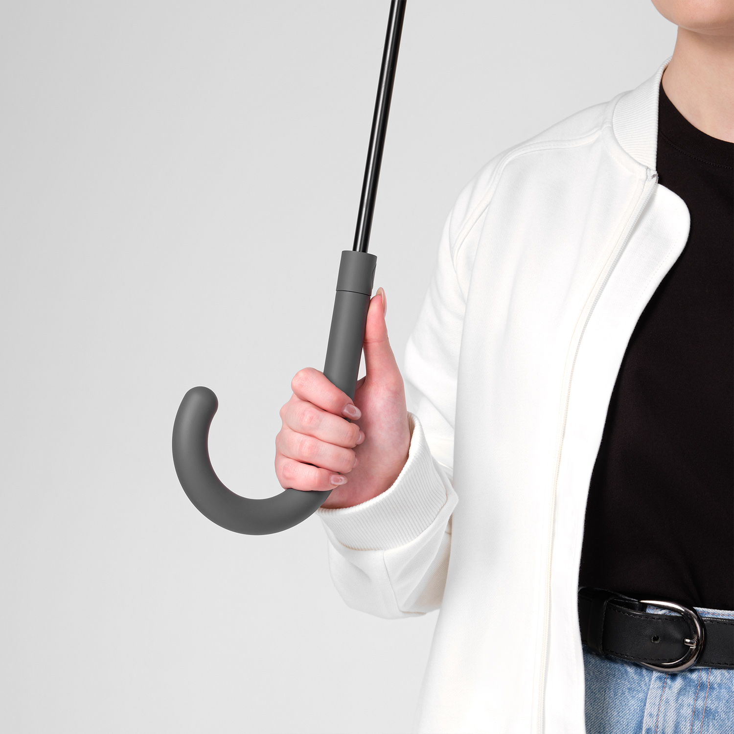 Зонт-трость Фантом (Phantom), серый