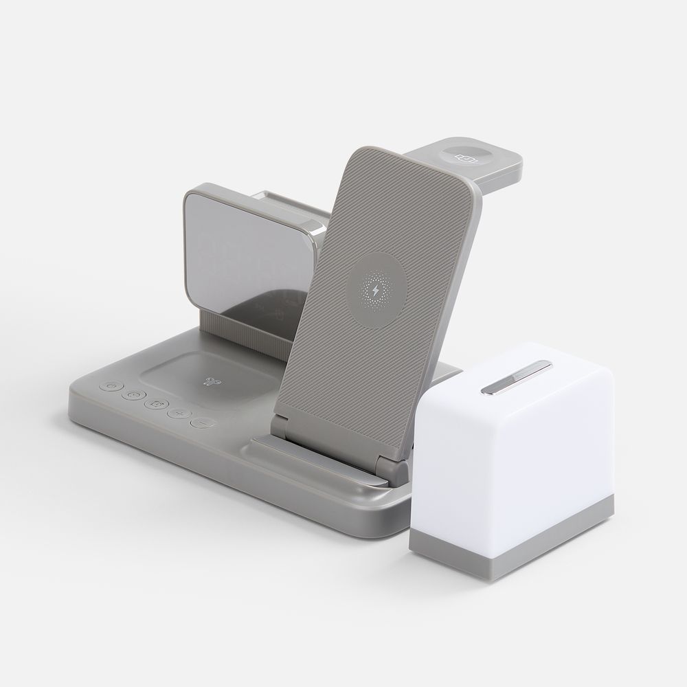 Зарядная станция с электронными часами и подсветкой Large Charge ver.3 фото на сайте Print Logo.