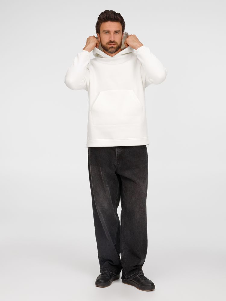 Худи унисекс оверсайз Easy Street, молочно-белое, размер XL/XXL