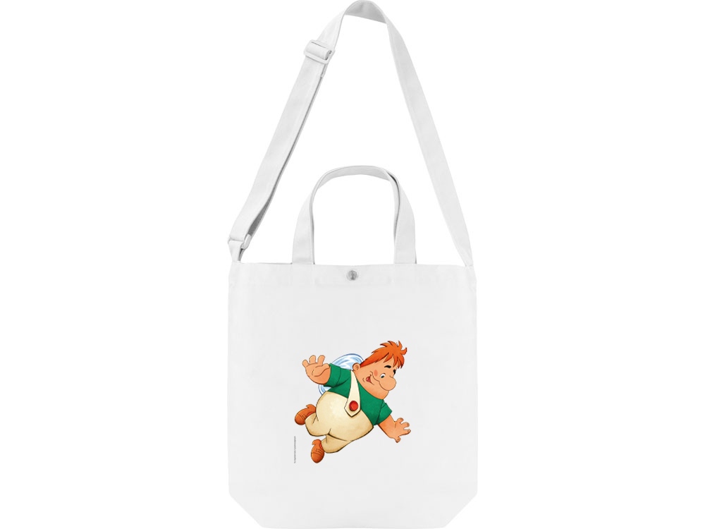 Сумка 260 г/м2 на кнопке с регулирующейся лямкой Карлсон с логотипом Союзмультфильм x Oasis | Print Logo