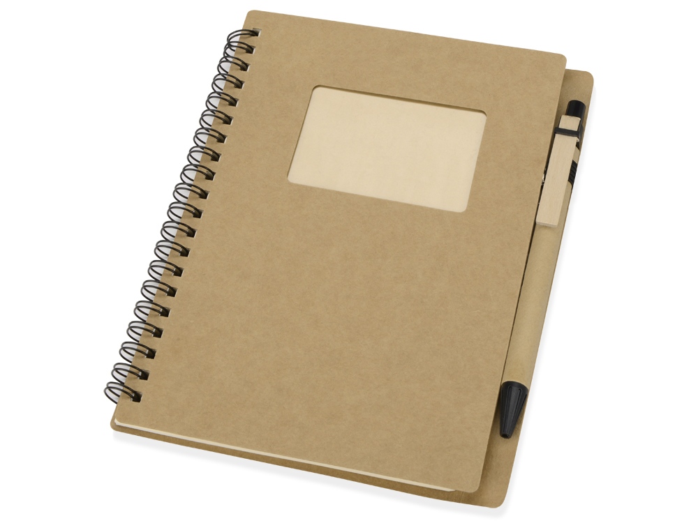 Блокнот Дейзи с ручкой с логотипом  | Print Logo