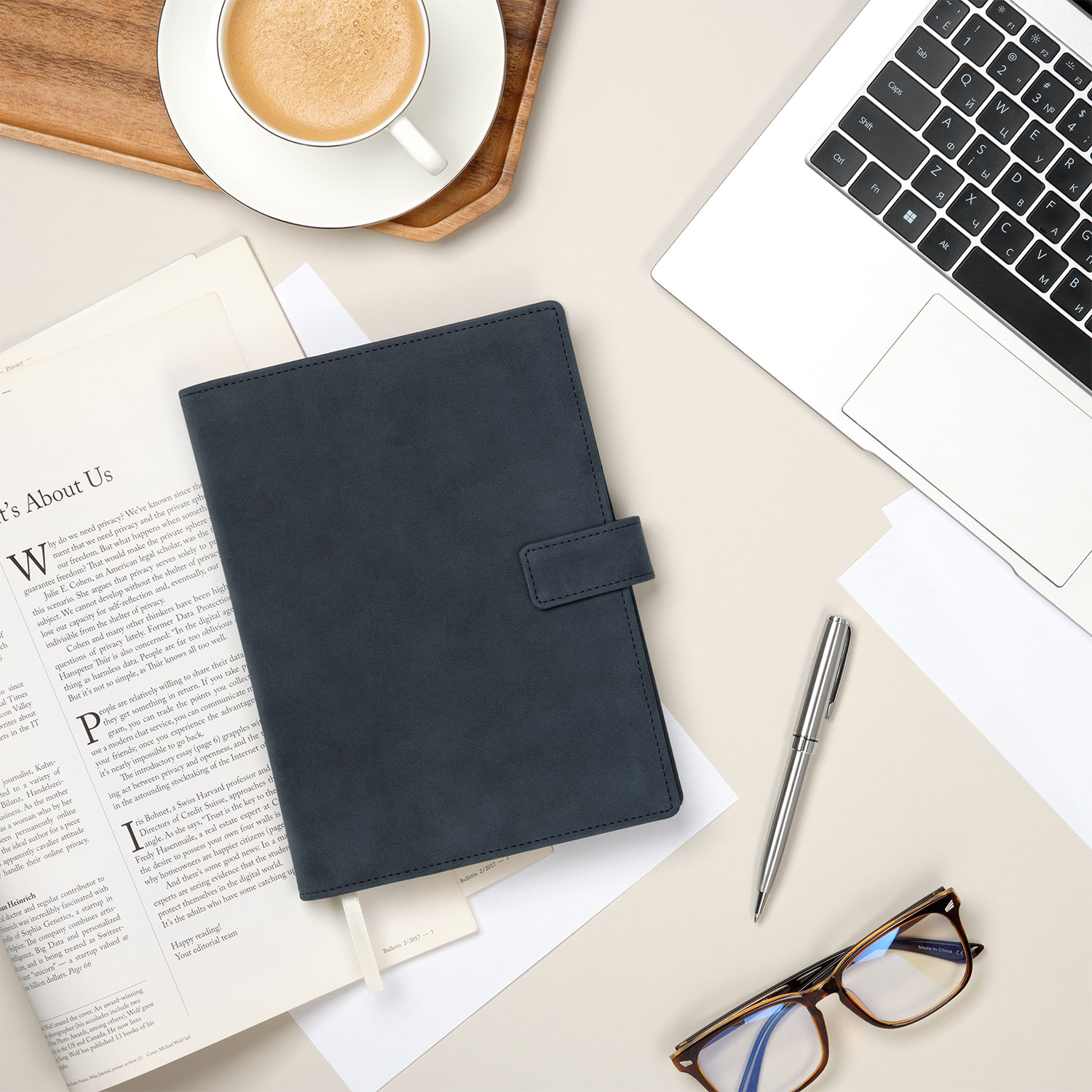 Ежедневник-портфолио Роял (Royal NEO) недатированный в подарочной коробке, черный фото на сайте Print Logo.