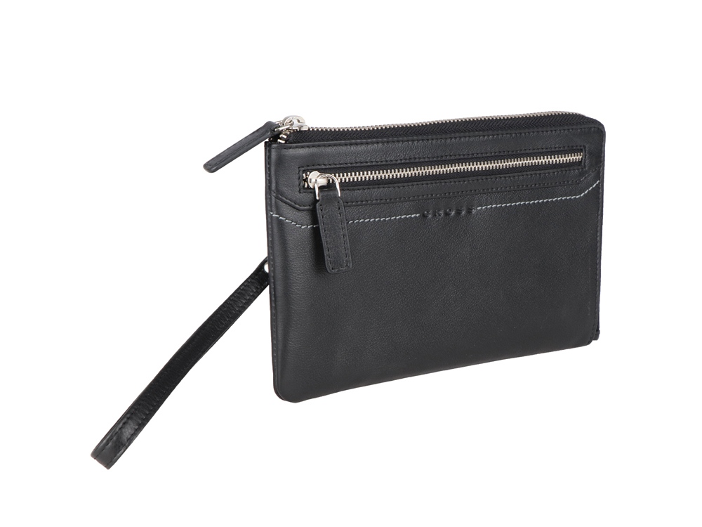 Кошелек-барсетка Classics Black с логотипом Cross | Print Logo