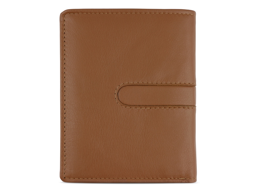 Портмоне BUGATTI Bomba, с защитой данных RFID, коньячного цвета, кожа/полиэстер, 10х2х12,5 см