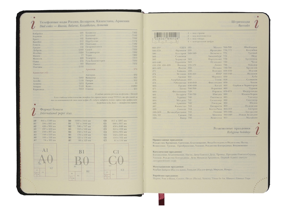 Ежедневник недатированный А5 Velvet Index (черный)