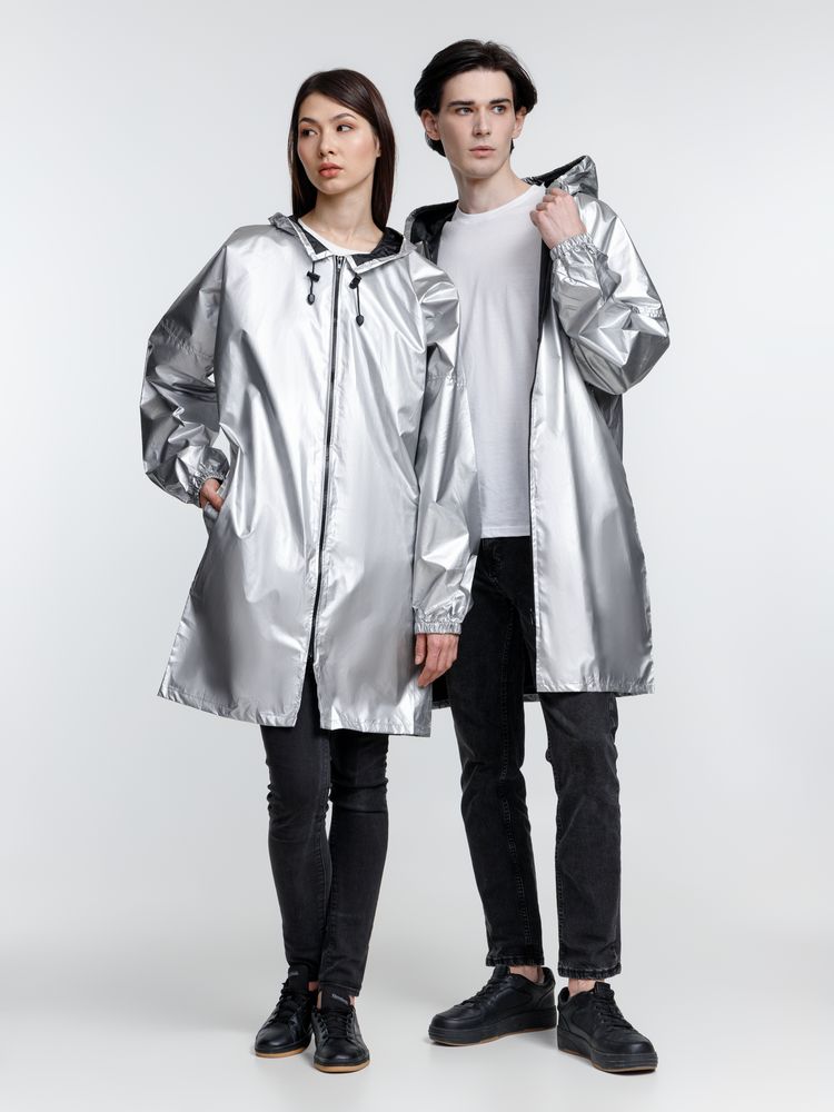 Дождевик Palladio Pockets, серебристый, размер M
