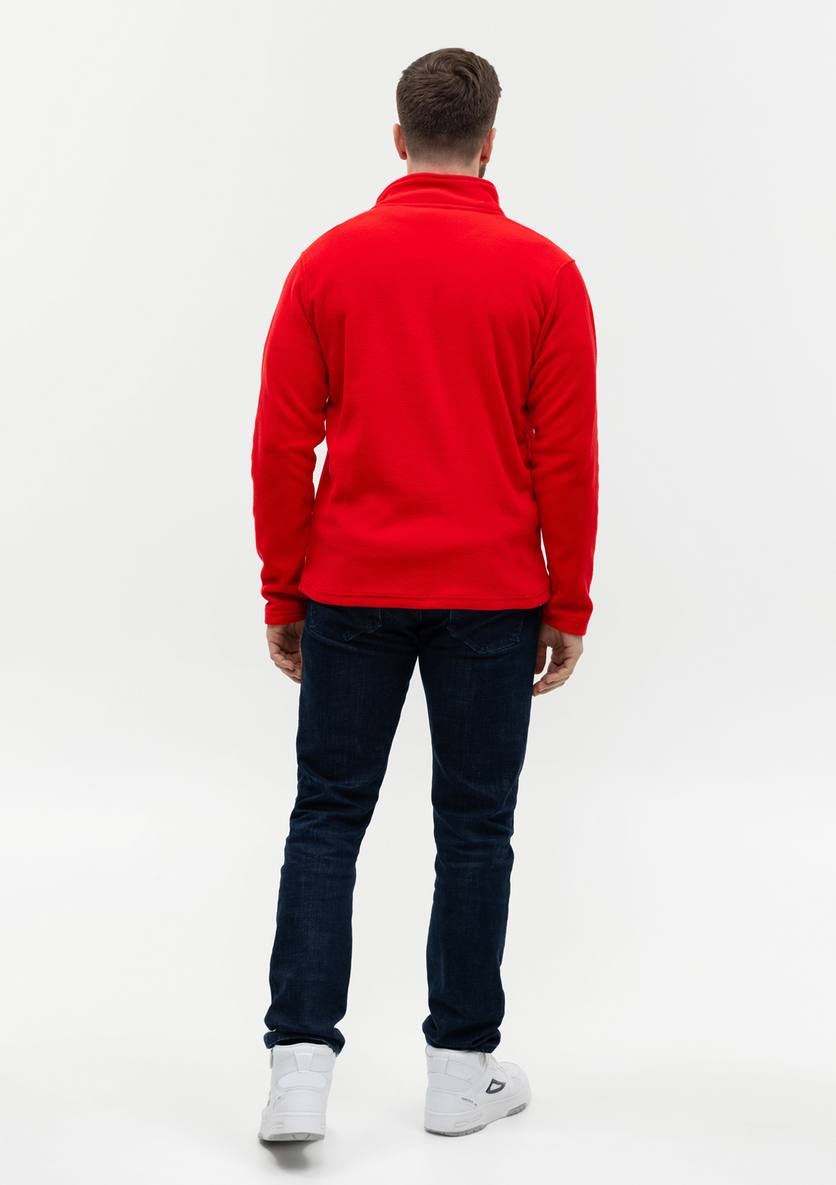 Толстовка унисекс STAN на молнии микрофлис 200, 21, Красный,  (14)  (56/XXXL)