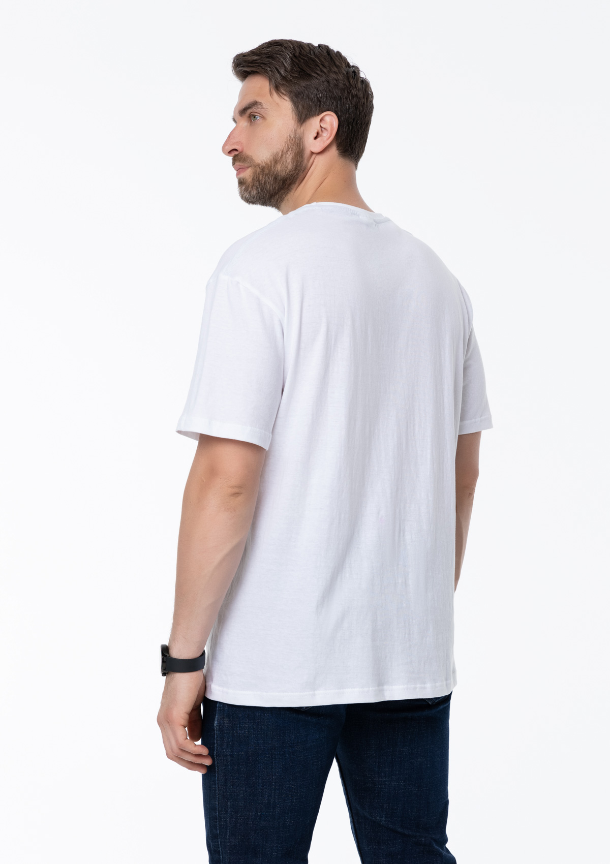 Футболка унисекс без бокового шва STAN хлопок 160, 02, Белый,  (10/1)  (50/L)