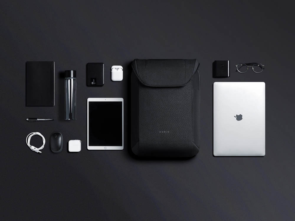 Водостойкий антикражный рюкзак Clickpack для ноутбука 15.6, черный