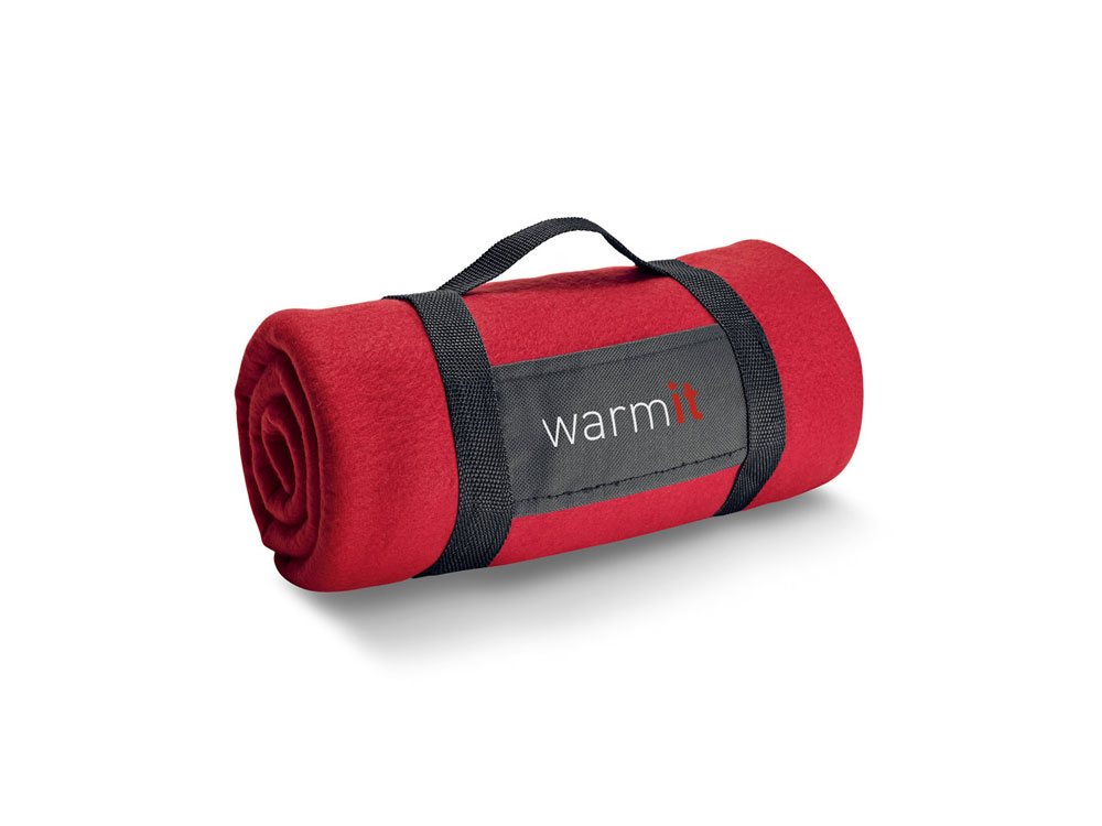 THORPE. Флисовый плед 180 г/м2, Красный