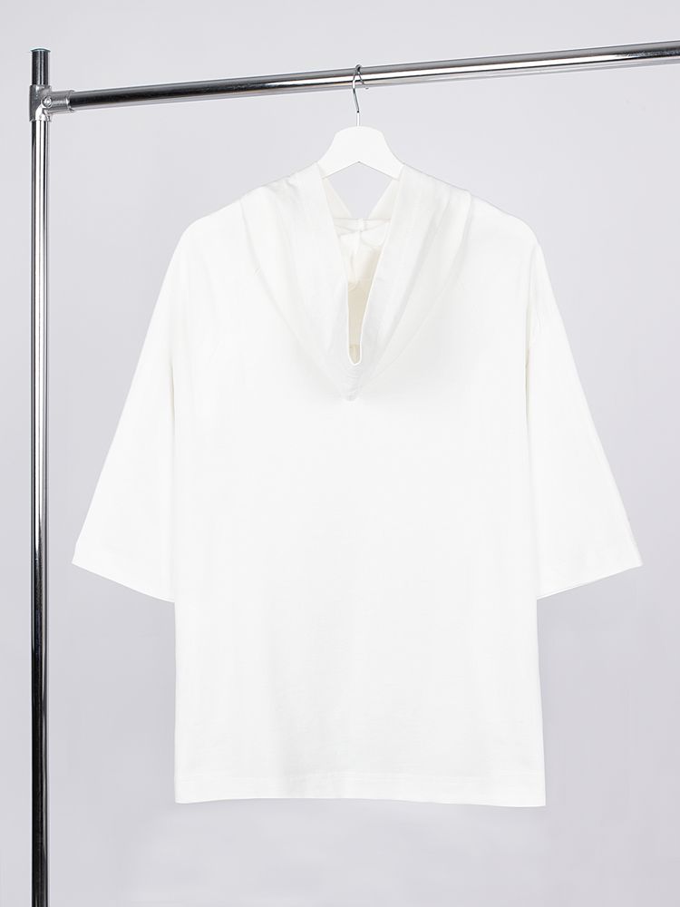 Футболка оверсайз унисекс с капюшоном Neofit фото на сайте Print Logo.