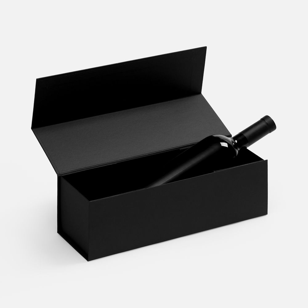 Коробка складная под бутылку Color Jacket Fold — пример нанесения логотипа (сделано в России) | Print Logo