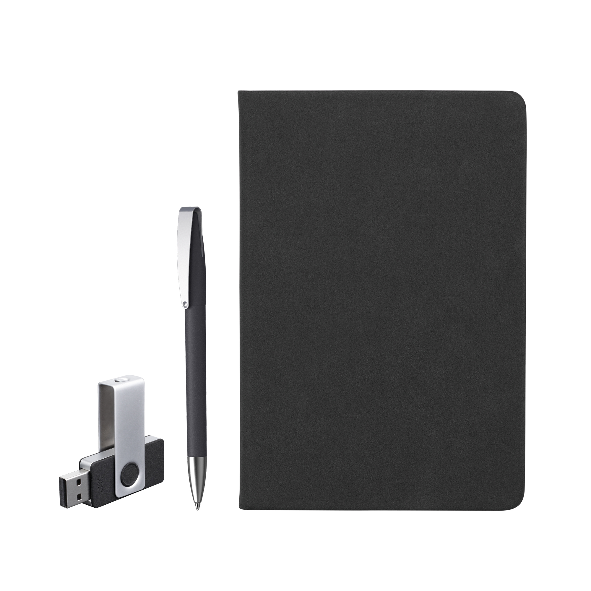 Подарочный набор "Комо", покрытие soft grip, черный