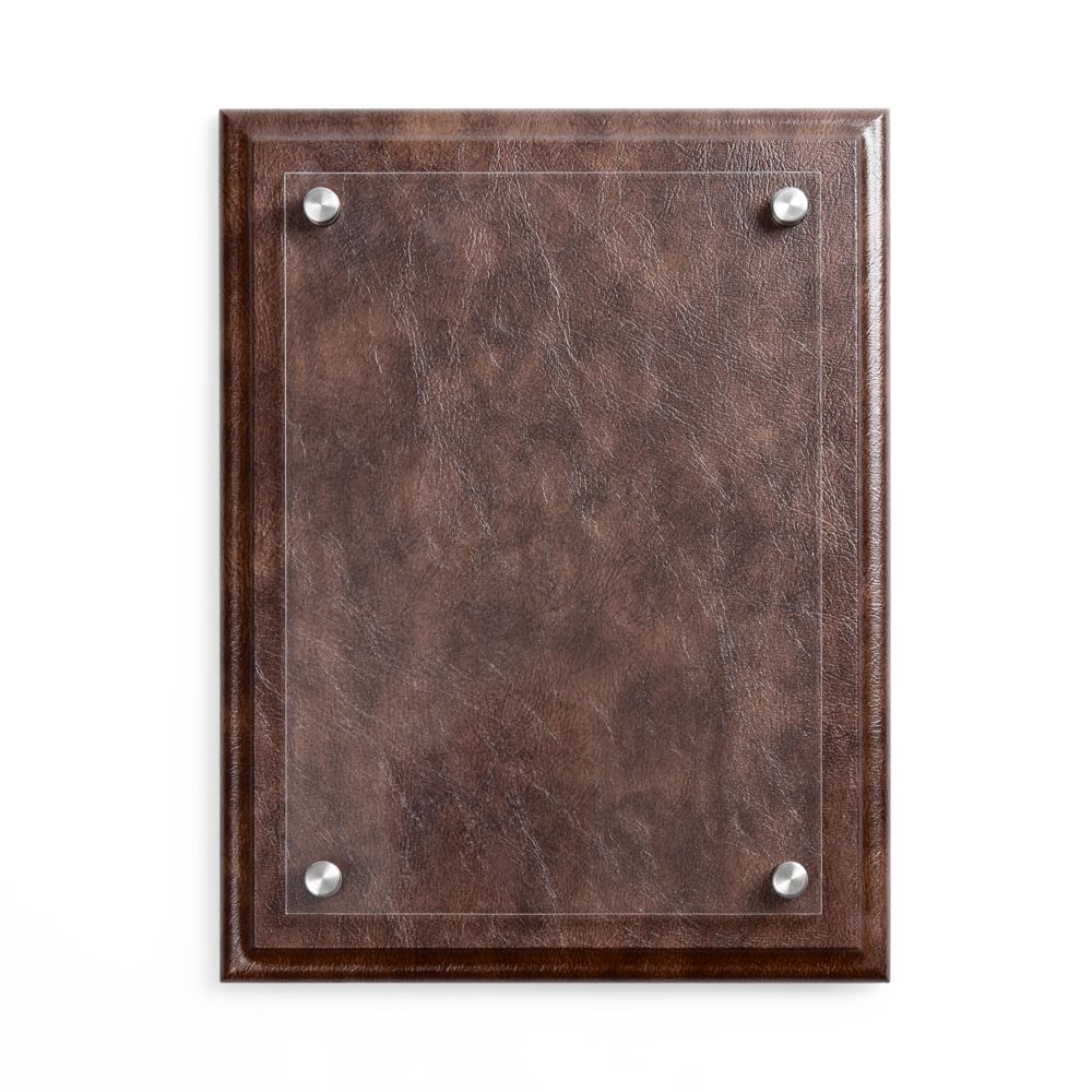 Плакетка Sleatherin Acrylic с логотипом сделано в России | Print Logo