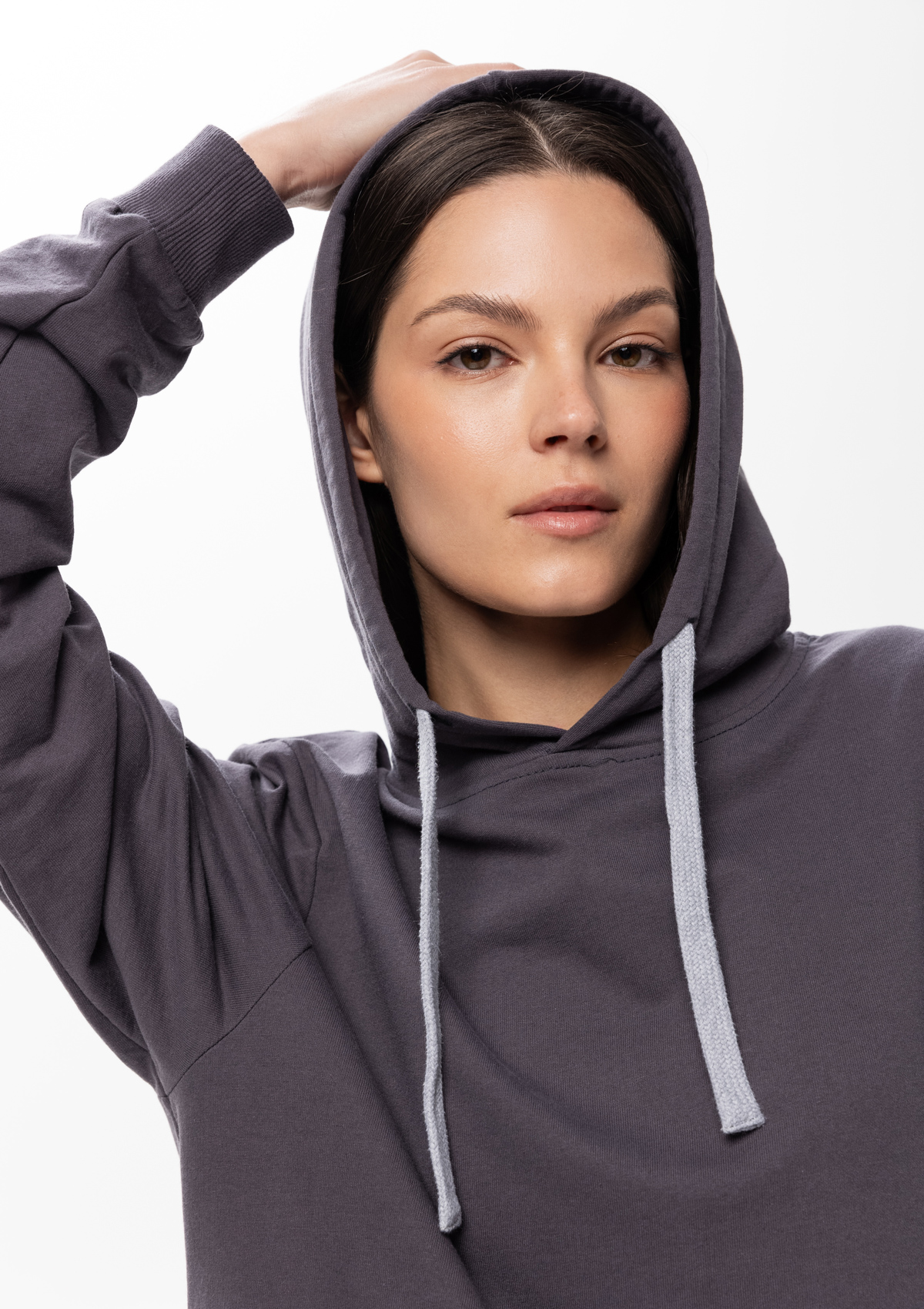 Худи унисекс STAN футер без начёса 260, 23, Тёмно-серый,  (100/1)  (46/S)