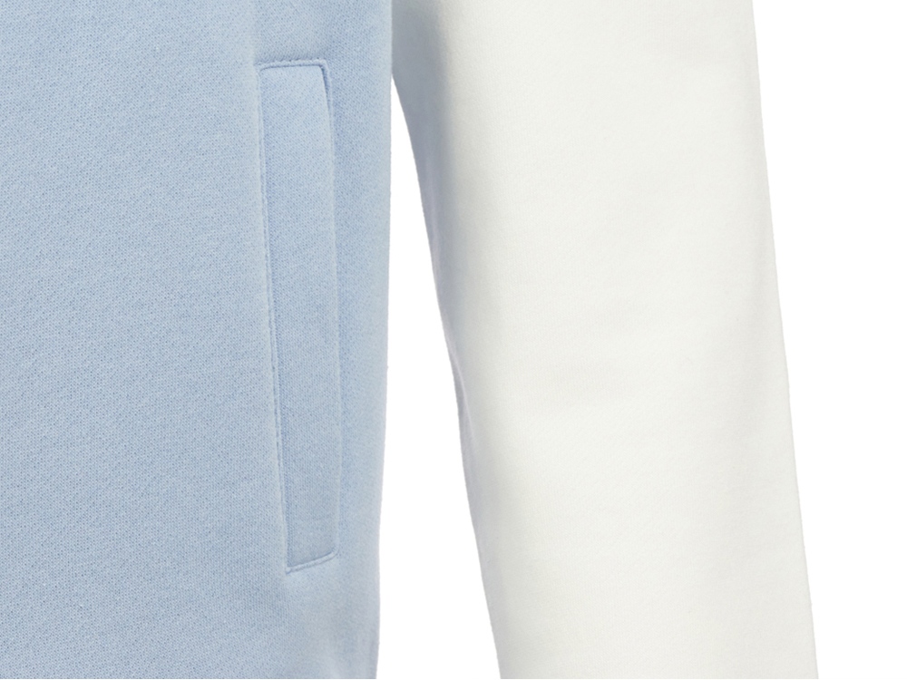 Бомбер Oxford, небесно-голубой/молочный, унисекс