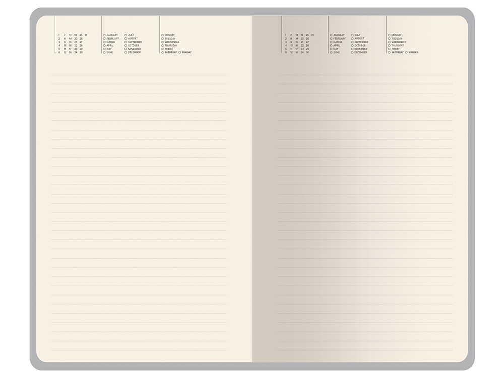 Ежедневник недатированный А5 Valencia, темно-синий
