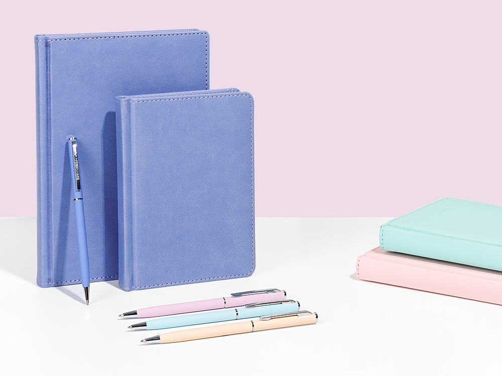 Ручка шариковая автоматическая BrunoVisconti® PALERMO цвет корпуса фиолетовый, soft-touch, 0.7 мм