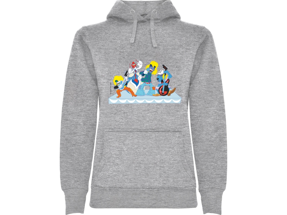 Толстовка с капюшоном Бременские музыканты женская с логотипом Союзмультфильм x Oasis | Print Logo