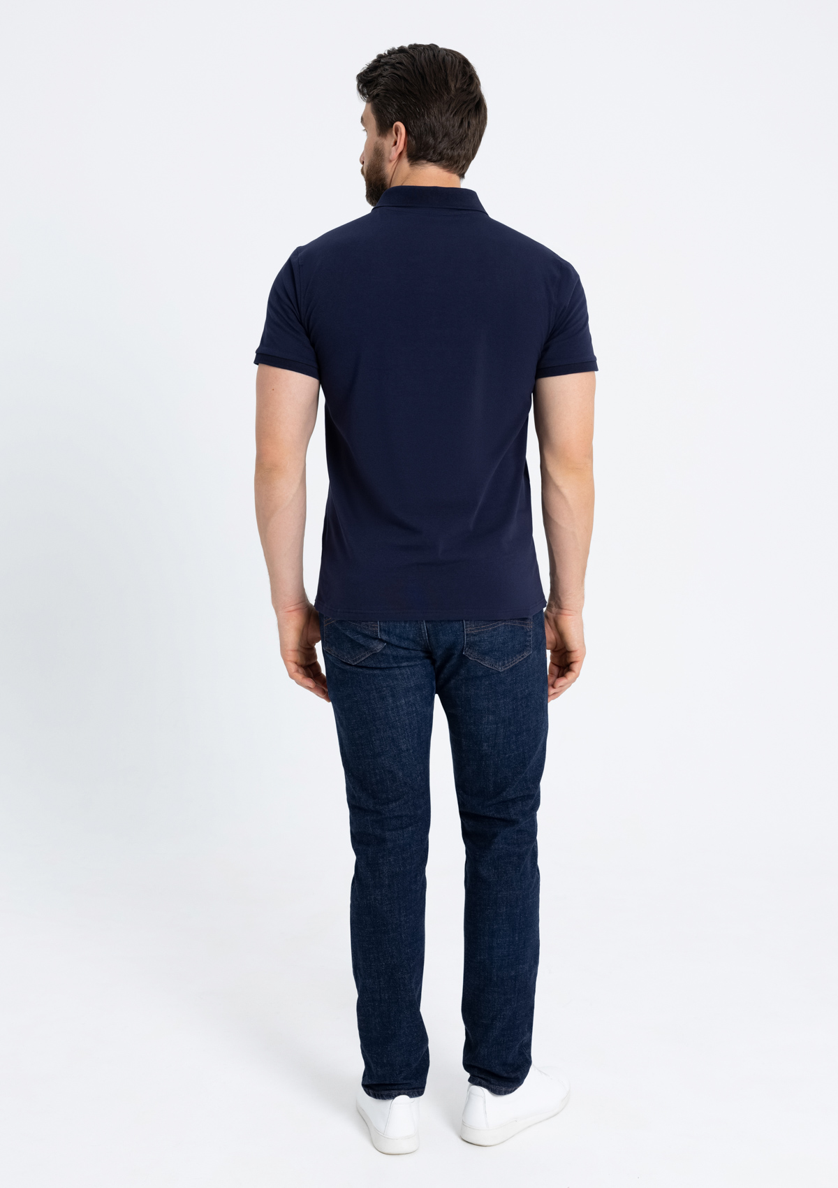 Рубашка поло унисекс STAN хлопок/эластан 200, 05, Тёмно-синий,  (46)  (52/XL)