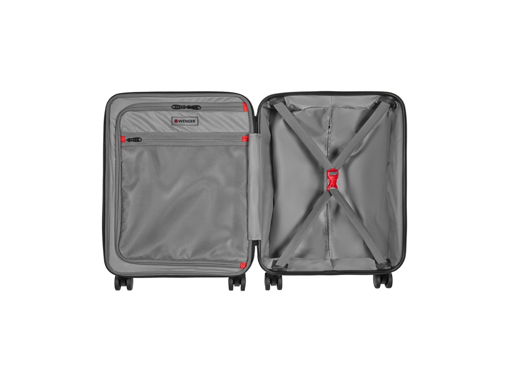 Чемодан WENGER Pegasus, черный, поликарбонат+АБС-пластик, средний, 46х66х26 см, 66 л. (Р)