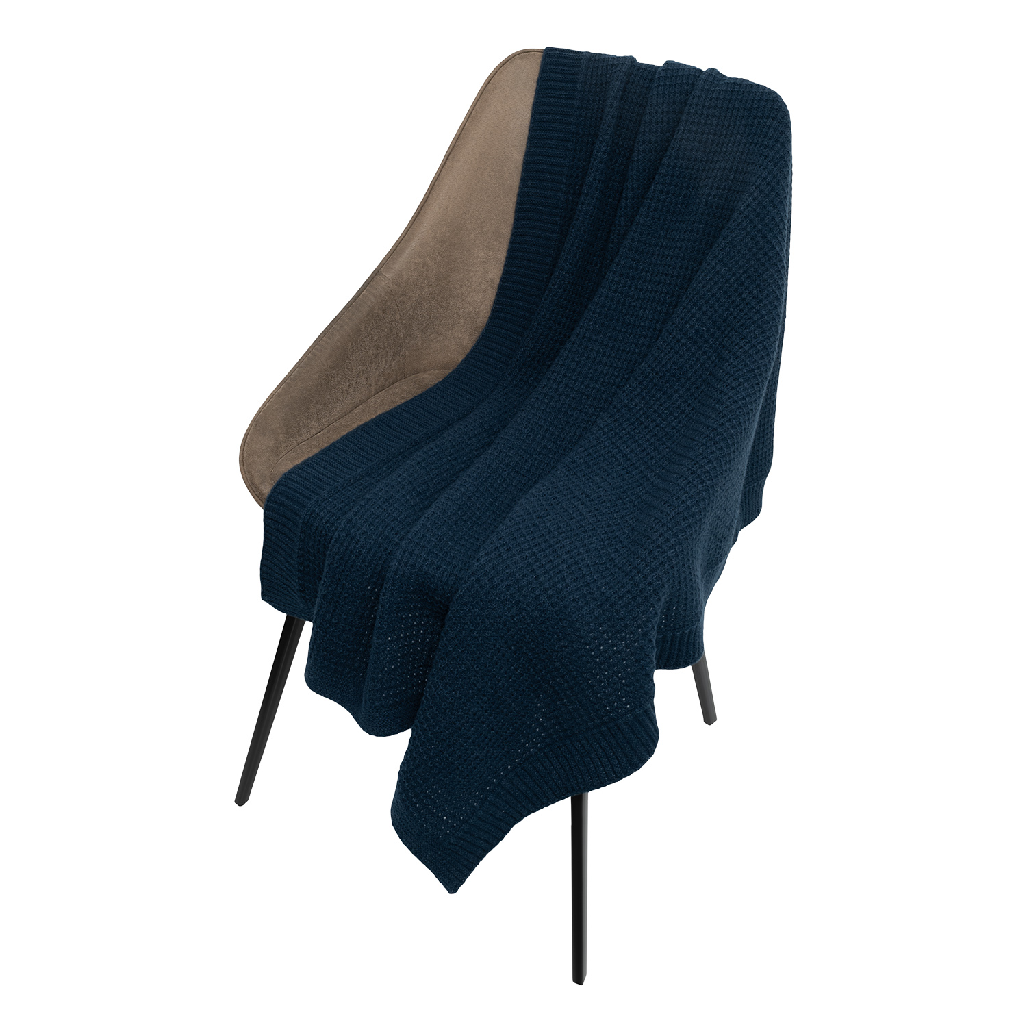 Плед Мальта Софт (Malta Soft) вязаный, 160*90 см, серый фото на сайте Print Logo.