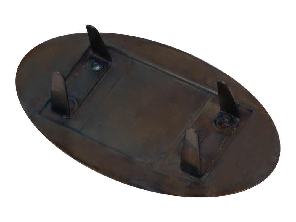 Шильд овальный 79*45 с зажимами