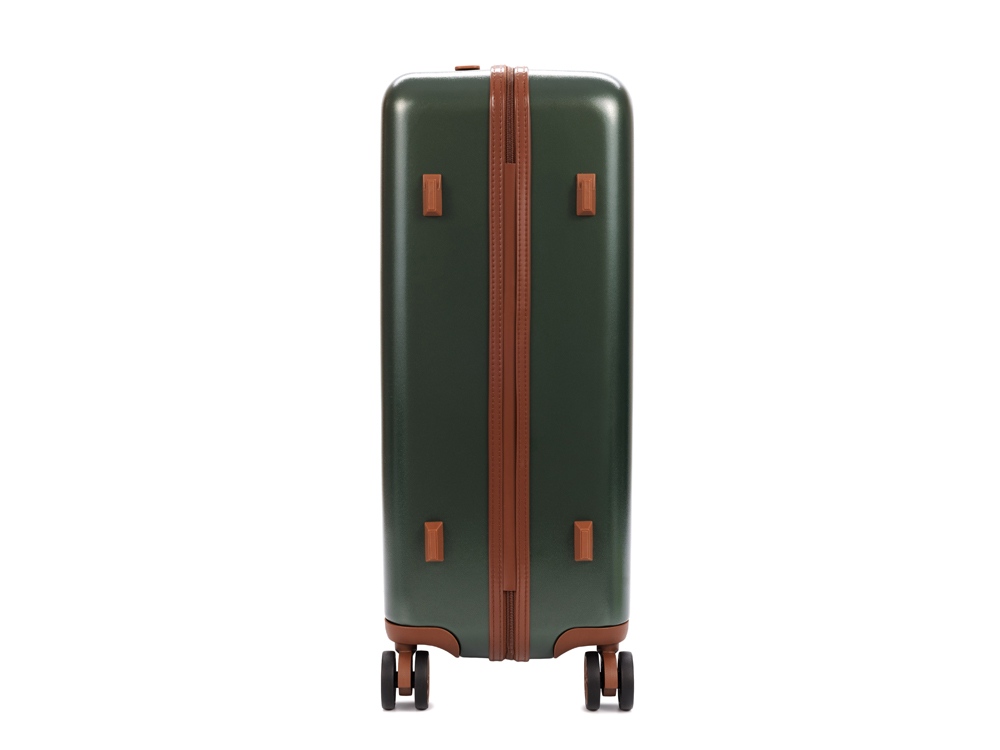 Чемодан BUGATTI АМЕЛИЯ | AMELIA, зеленый, поликарбонат / АБС-пластик, 42х24х67 см, 55 л