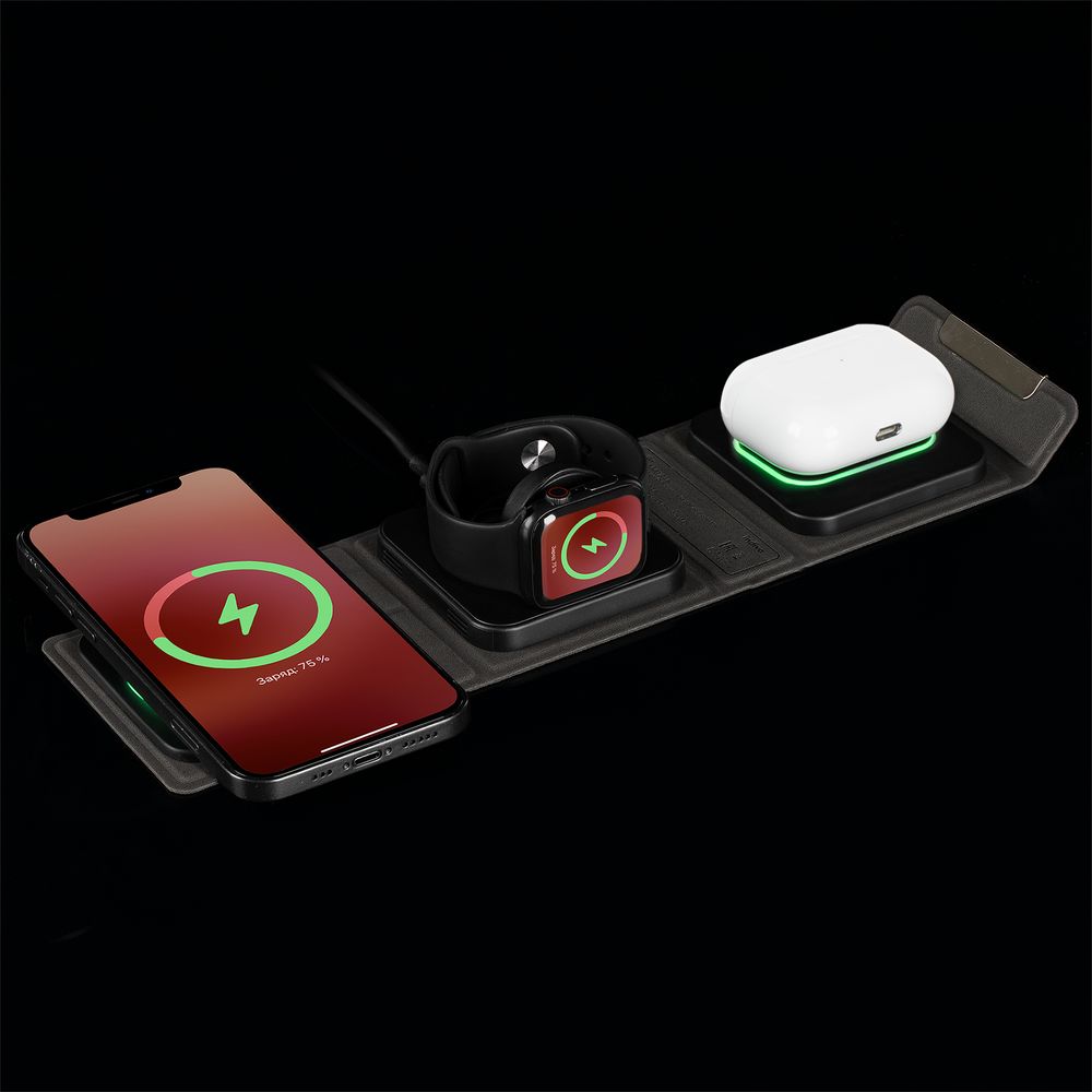 Складная станция беспроводной зарядки triFlex