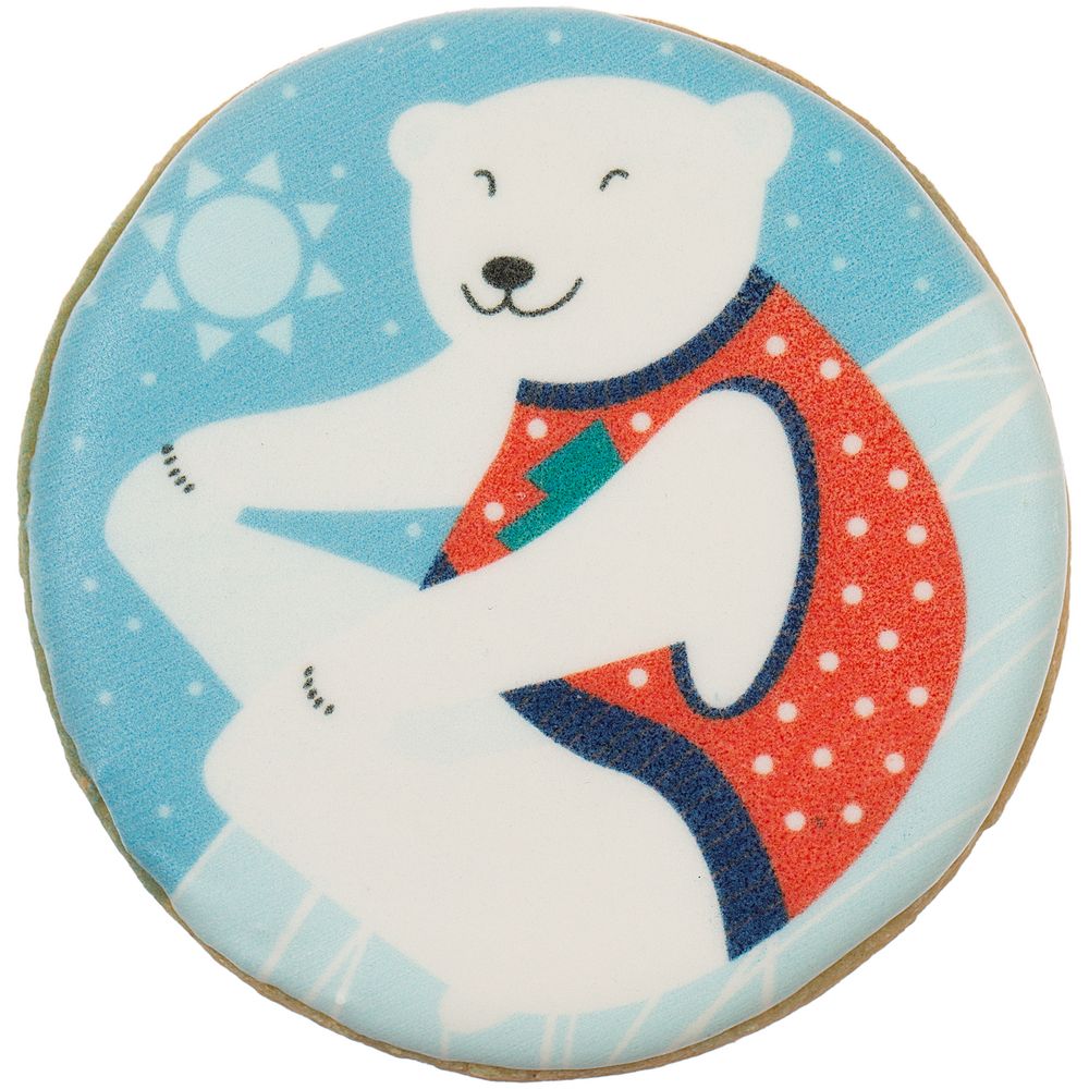 Печенье «Мишка» с логотипом сделано в России | Print Logo