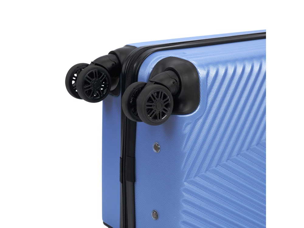 Чемодан TORBER ЛАМА, синий, ABS-пластик, 38 х 21 х 55 см, 37 л