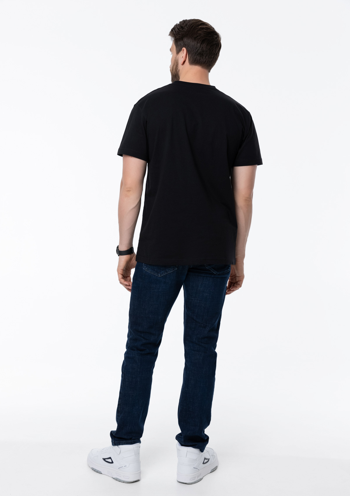 Футболка унисекс хлопок 150, 52, Чёрный,  (20)  (56/XXXL)