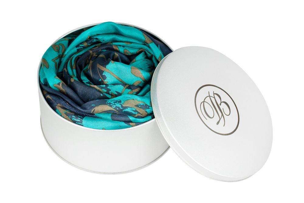 Коробка Pragmax M, круглая — пример нанесения логотипа () | Print Logo