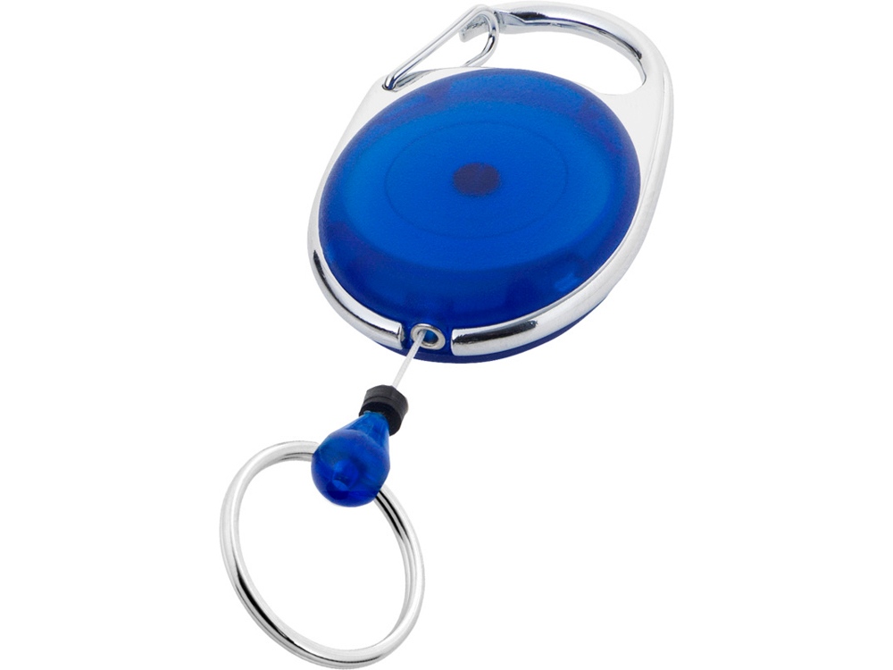 Брелок с ретрактором Demos с логотипом  | Print Logo