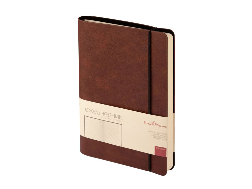 Ежедневник недатированный А5 Palermo с логотипом Bruno Visconti | Print Logo