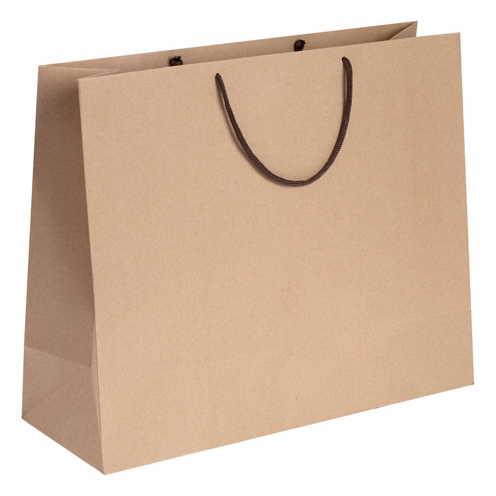 Пакет бумажный «Крафт», L с логотипом  | Print Logo