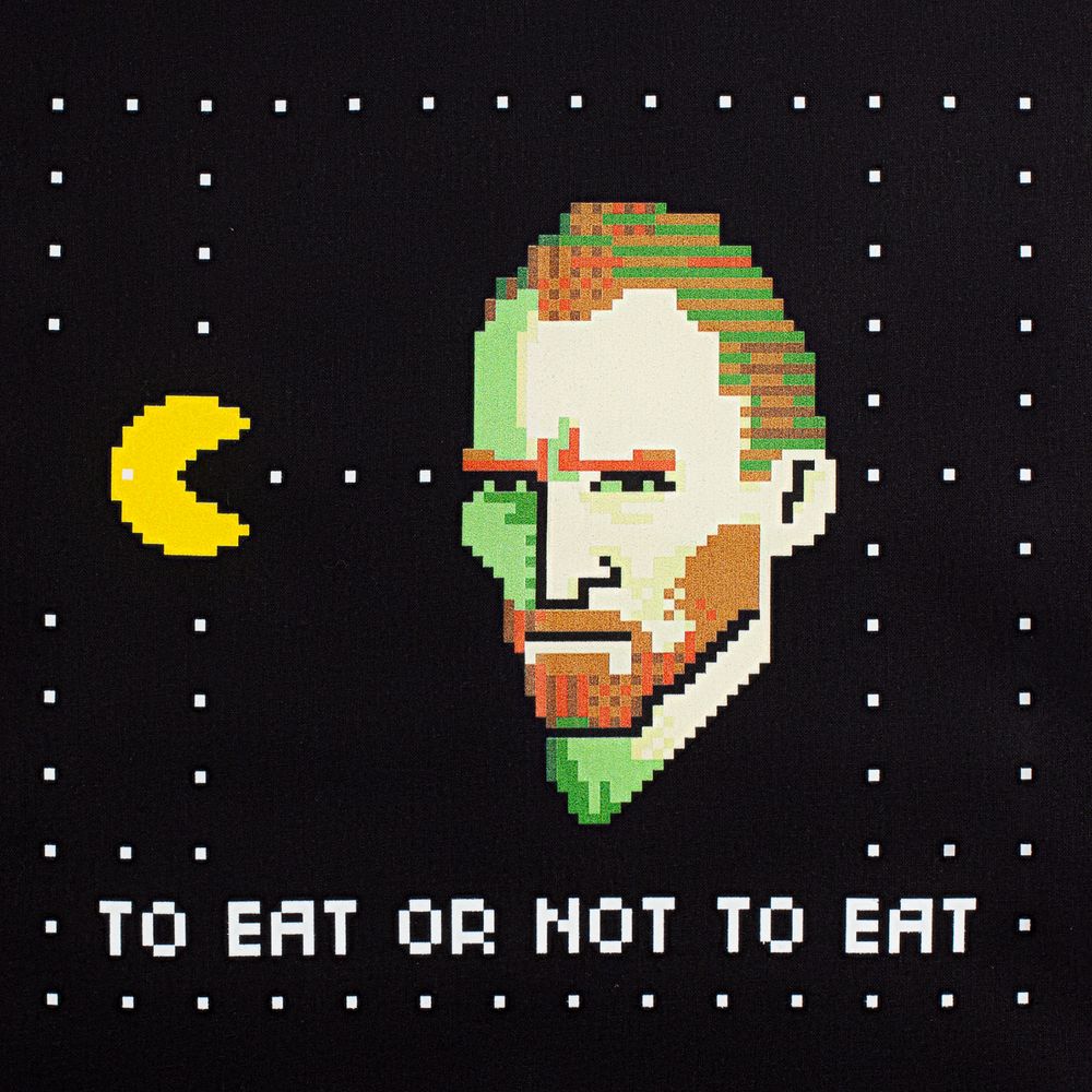 Холщовая сумка «Ван-Пакман» — пример нанесения логотипа (Принтэссенция) | Print Logo