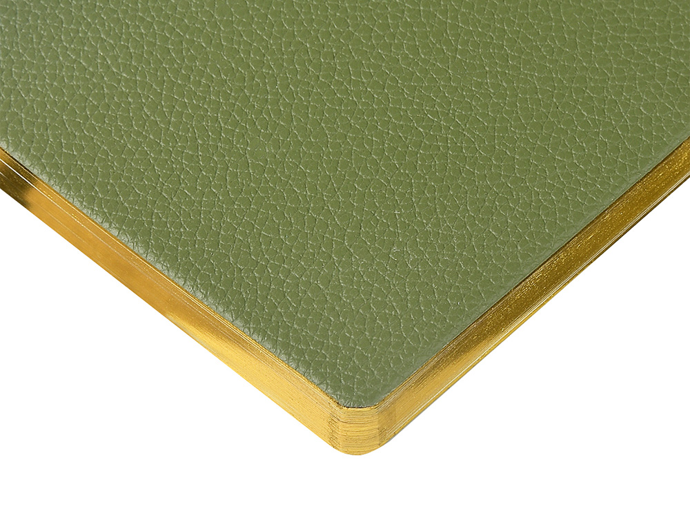 Еженедельник недатированный А6 Verde с нашивкой, зеленый