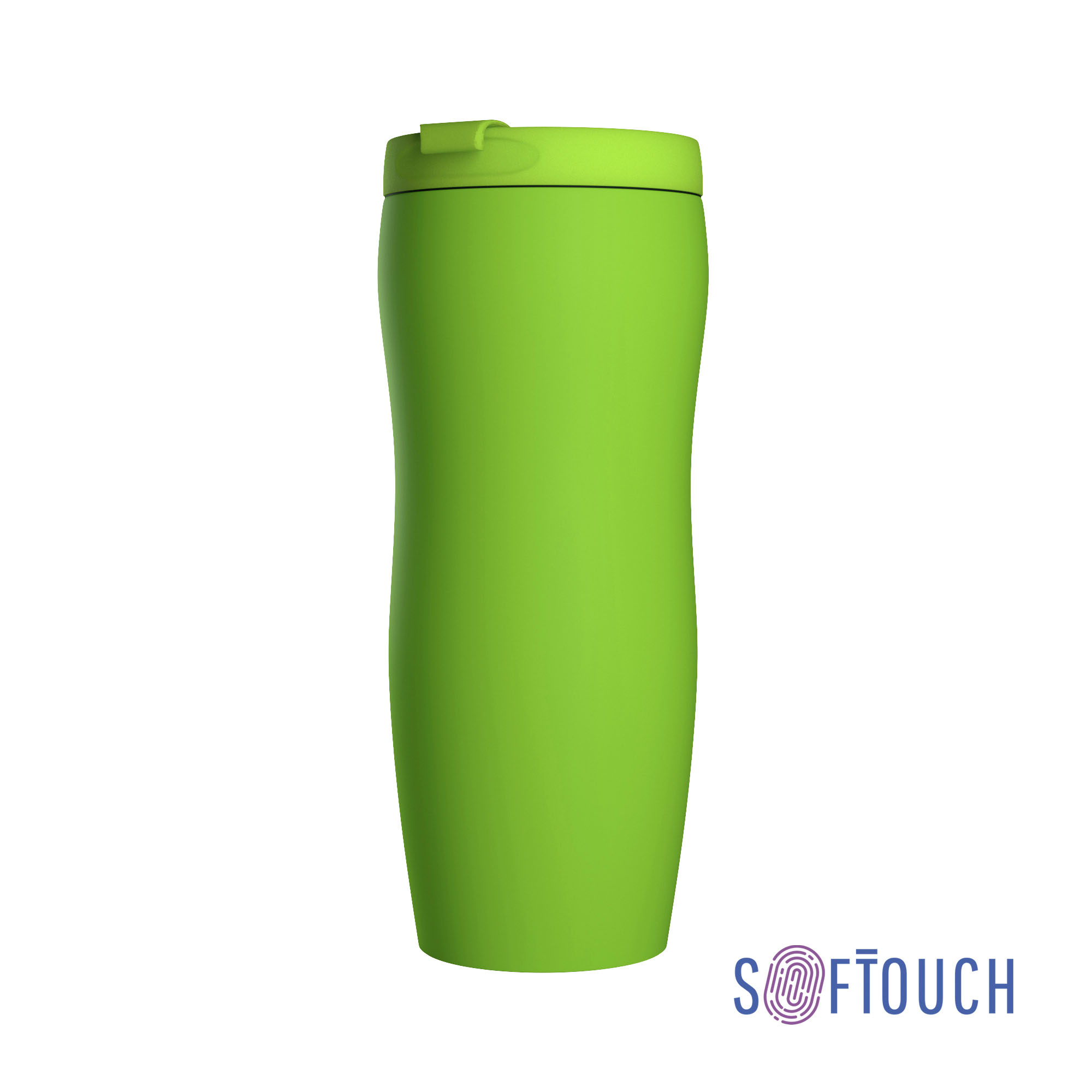 Термостакан "Монтана" 400 мл, покрытие soft touch, бирюзовый