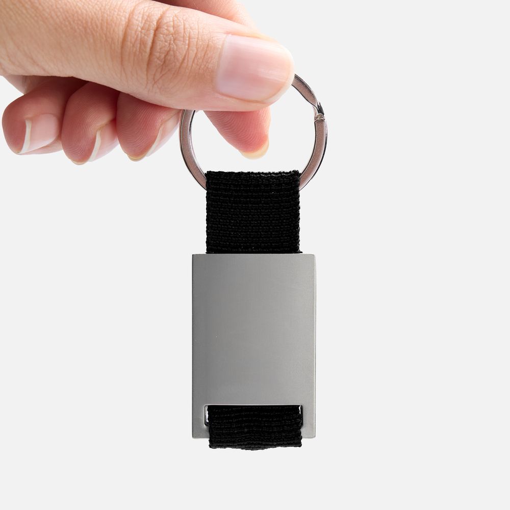 Брелок Inlet с тканевой вставкой фото на сайте Print Logo.