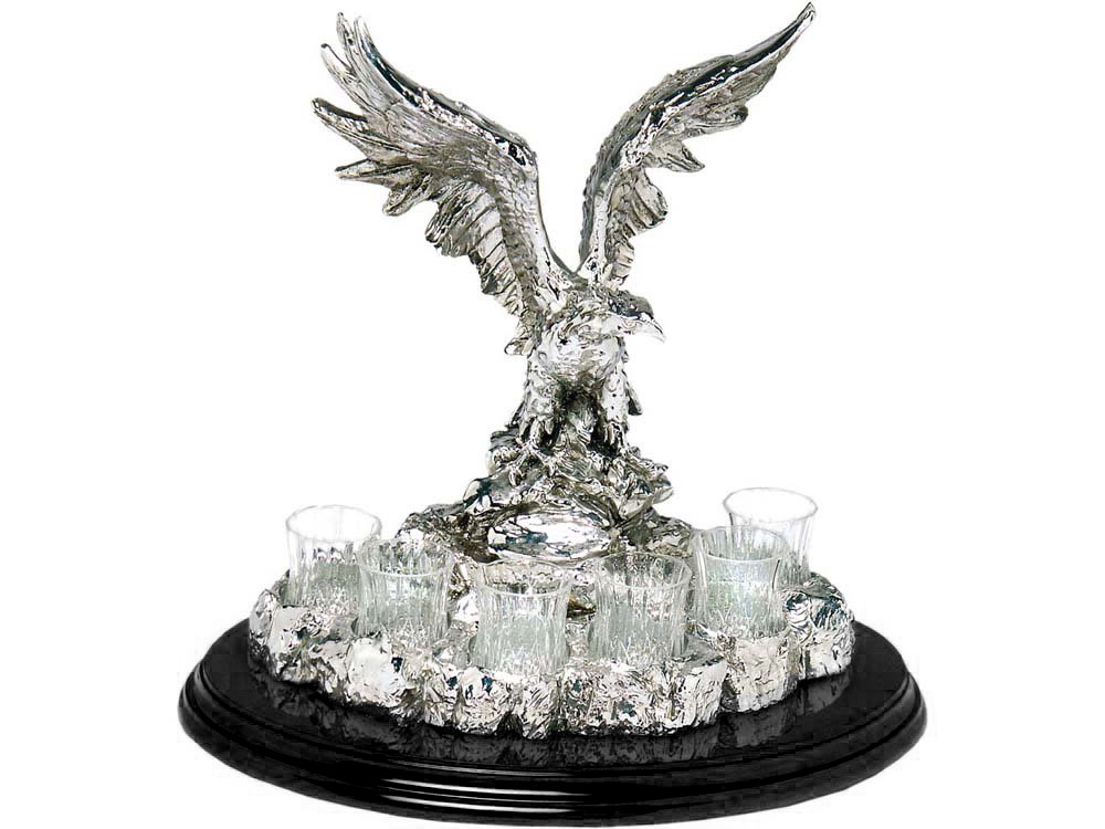 Настольный набор для водки Орел с логотипом Chinelli | Print Logo