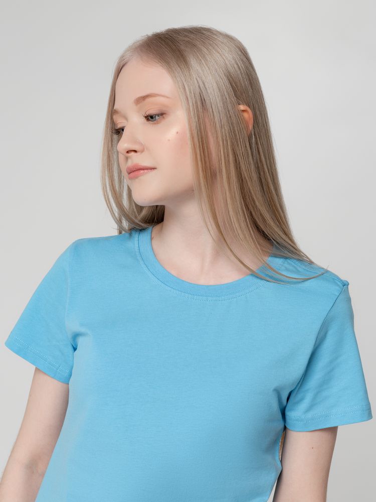 Футболка женская T-bolka Lady голубая, размер XL