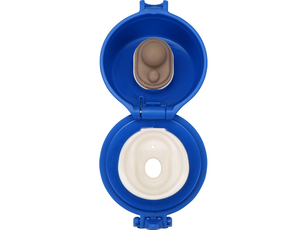 Вакуумная термокружка Хот 470мл, серый/синий